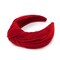 Wrapables Wide Knotted Velvet Headbands, Top Knot Velvet Headbands for Women and Girls, Red